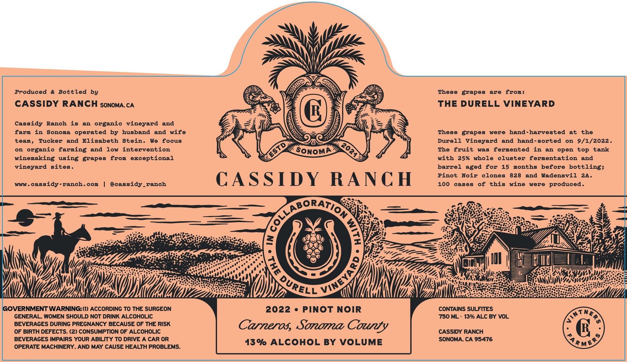 Cassidy Ranch 2022 Durell Pinot Noir