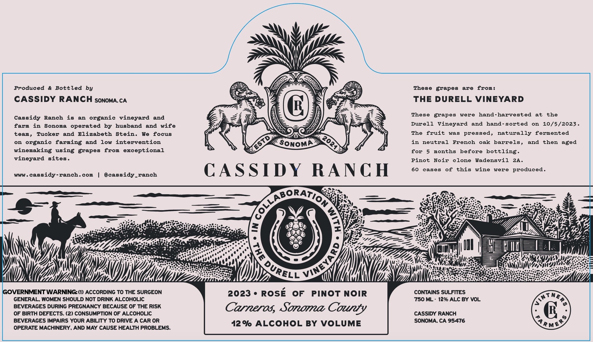Cassidy Ranch Rosé of Pinot Noir